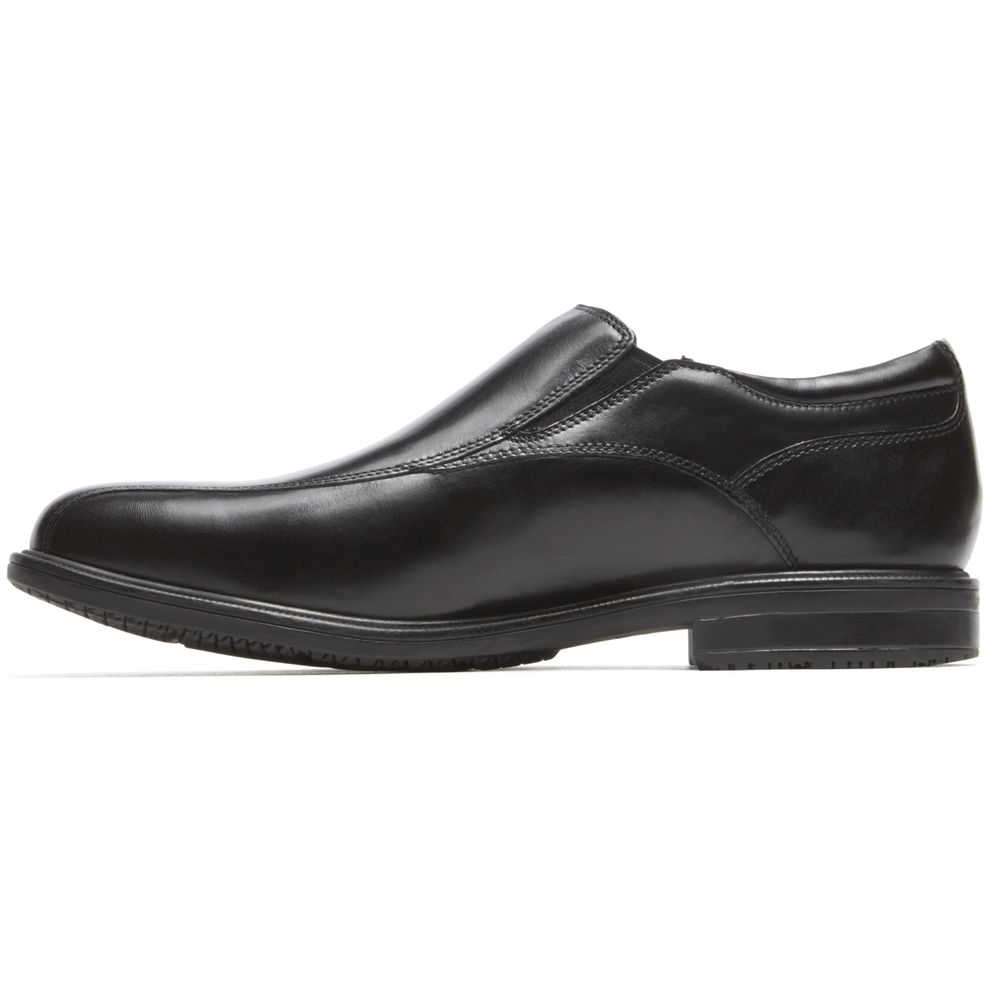 Rockport Mens Slip-On Black - Essential Details II Bike Toe - UK 632-PSRFJC